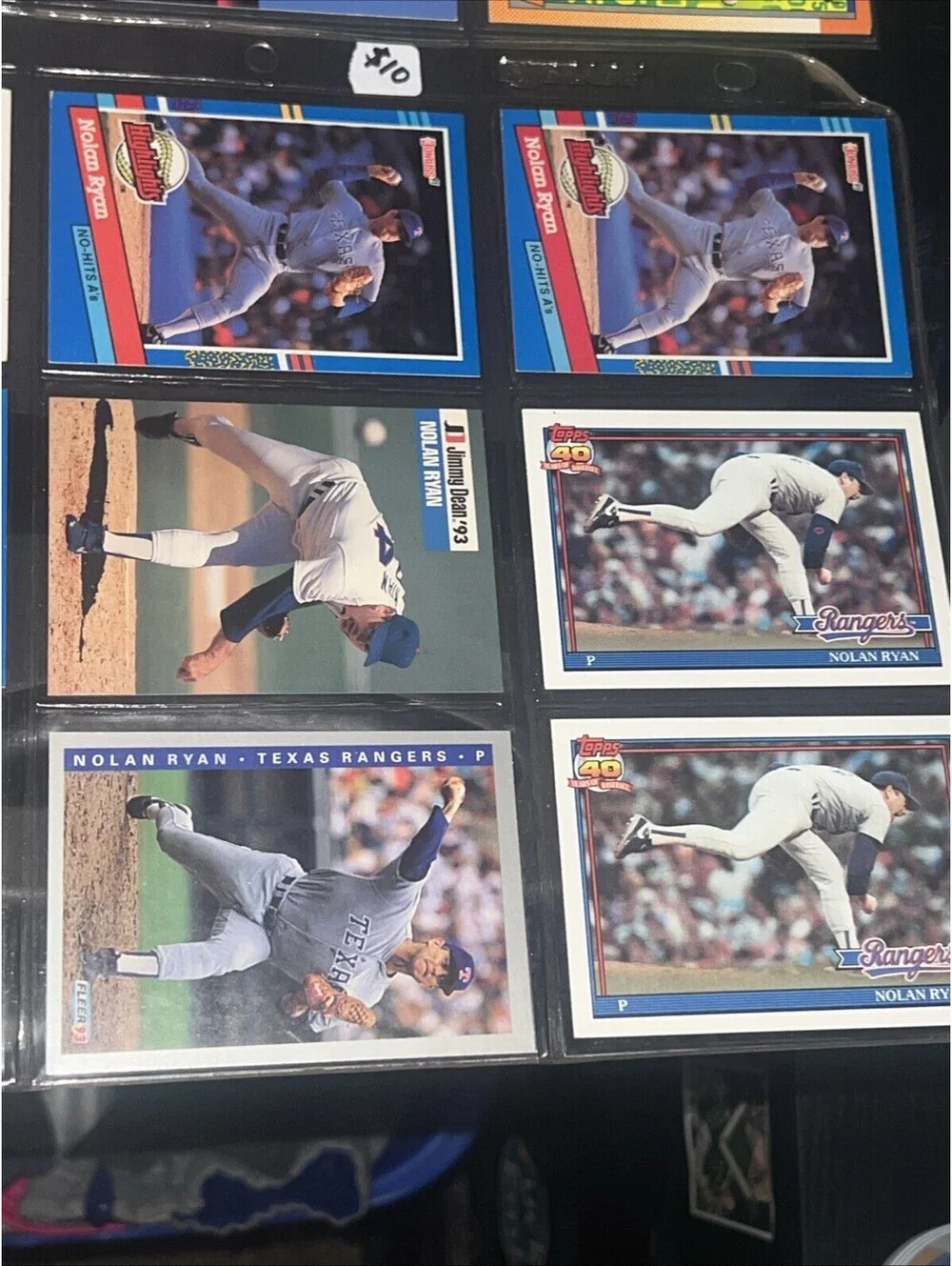 Lot Of 32 Nolan Ryan Baseball Cards Astros Rangers
